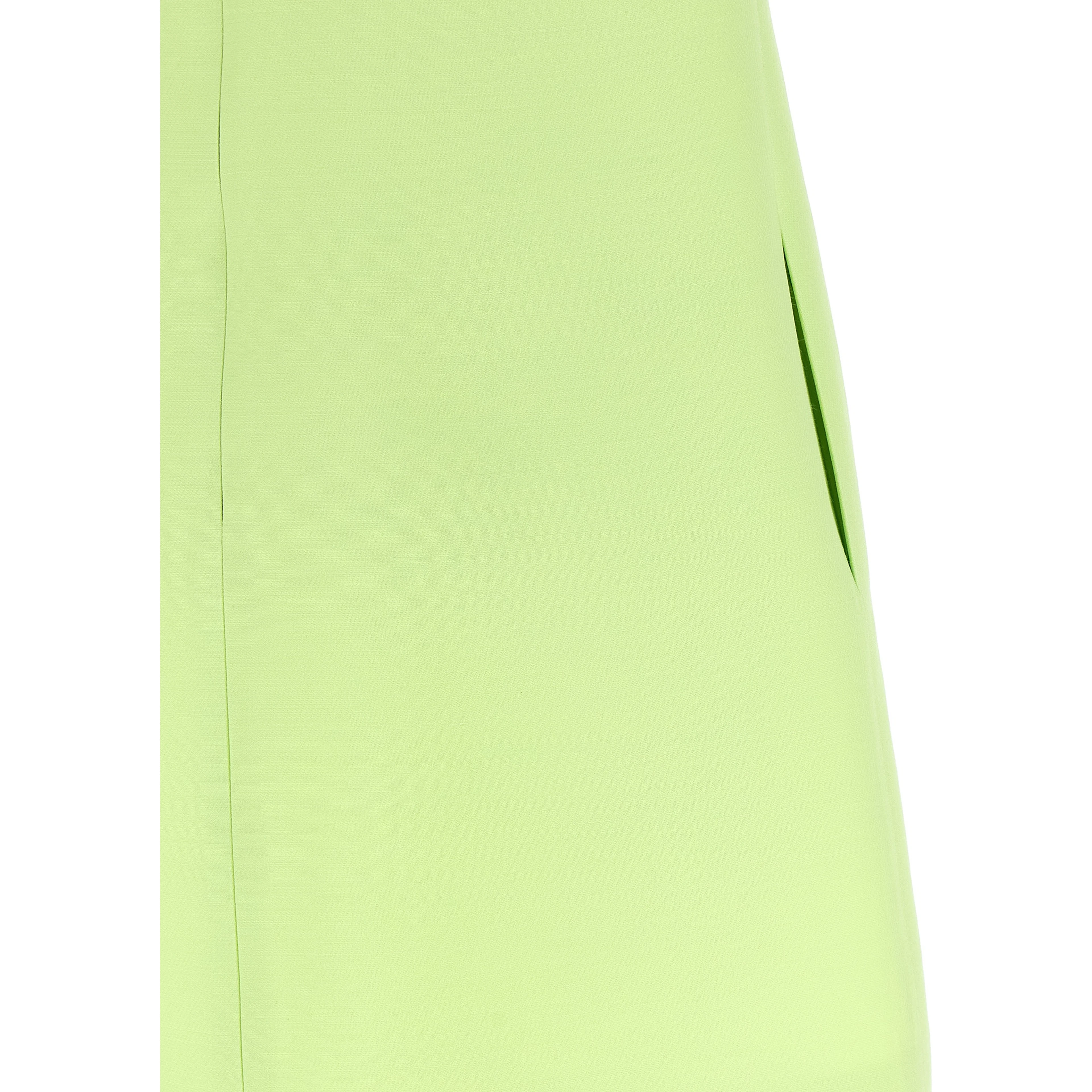Bicolor Virgin Wool Short Dress