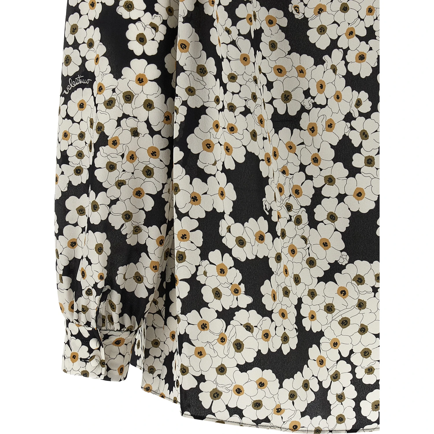 Bicolor Silk Blouse