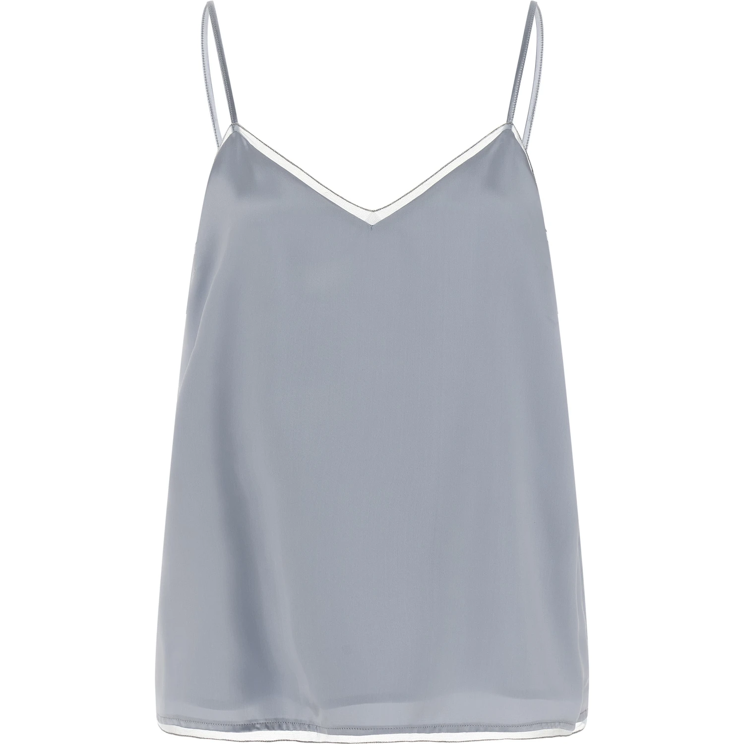 Blue Viscose Tank Tops
