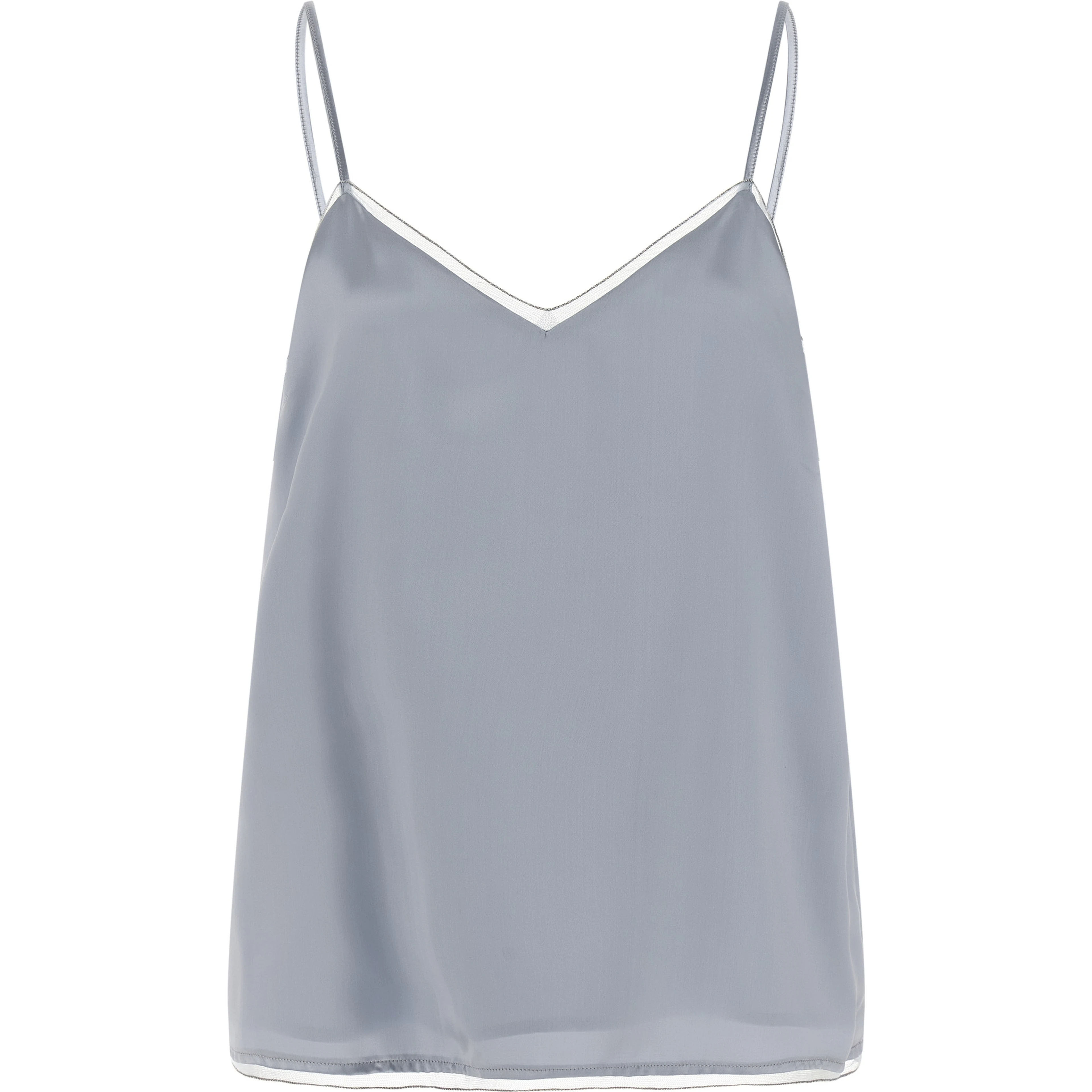 Blue Viscose Tank Tops