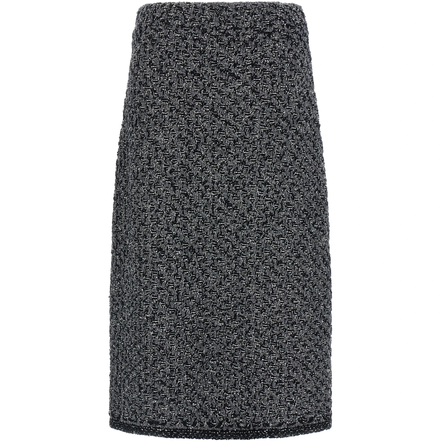 Blue Cotton Midi Skirt