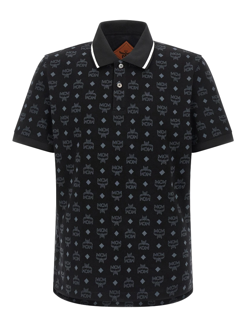 Black Cotton Polo Shirt
