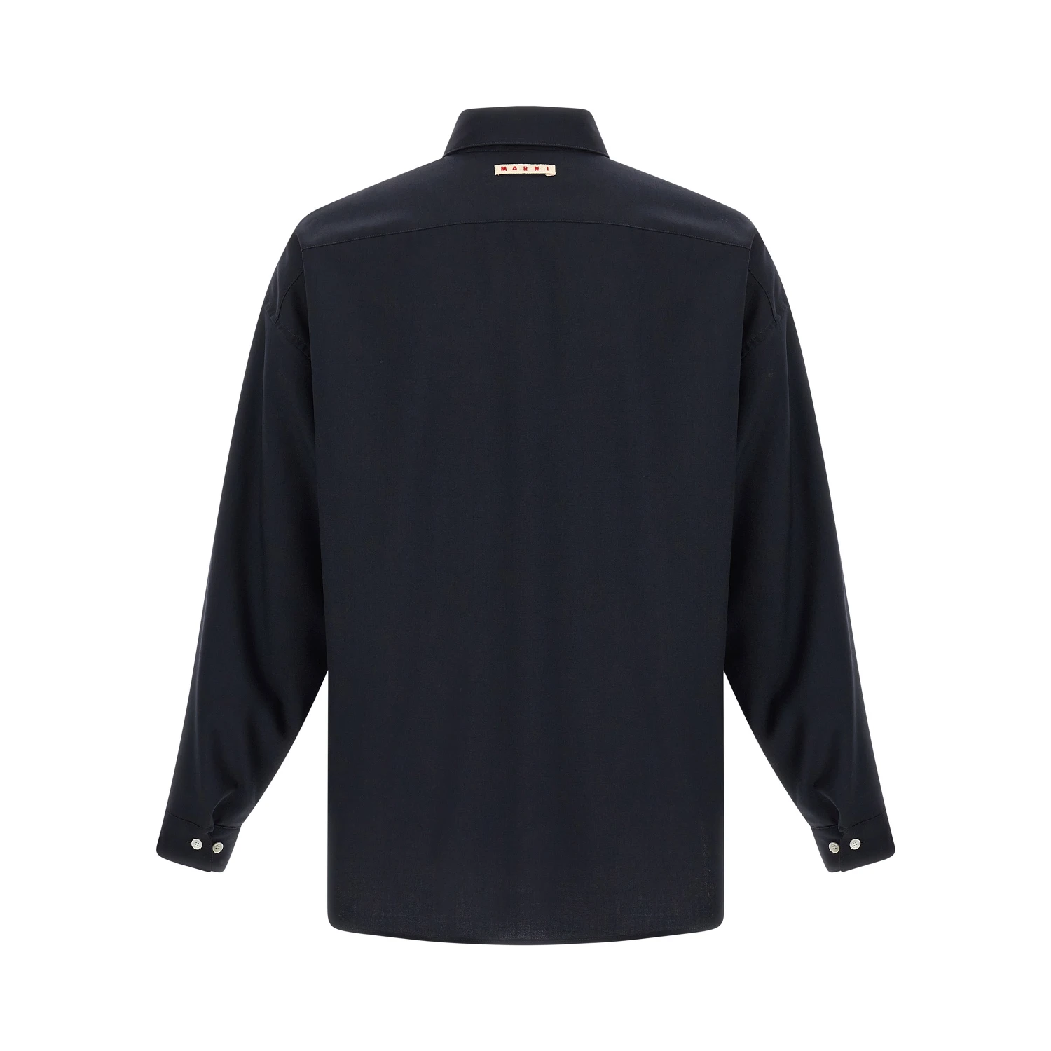 Blue Virgin Wool Blouse