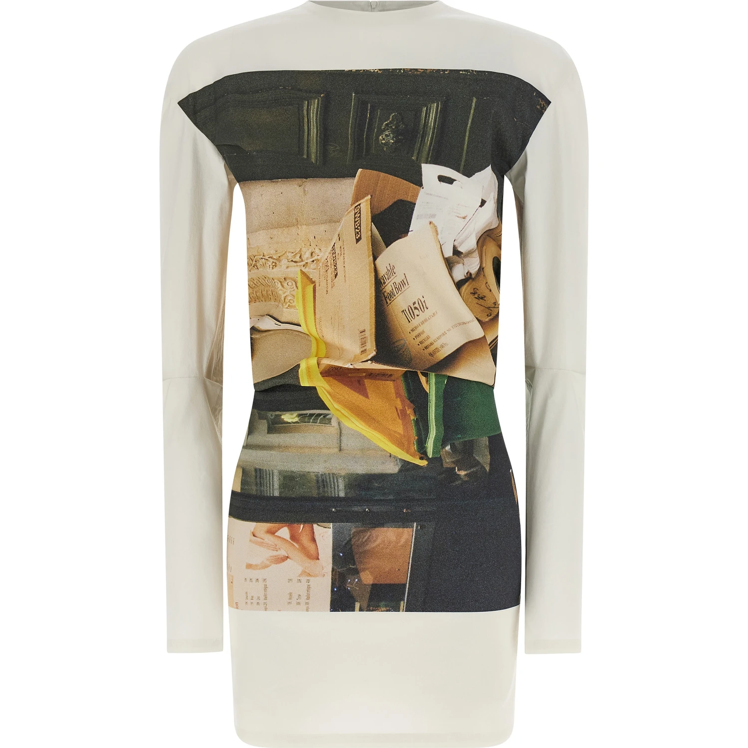 White Polyamide Cardigan