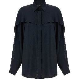 Blue Acetate Blouse