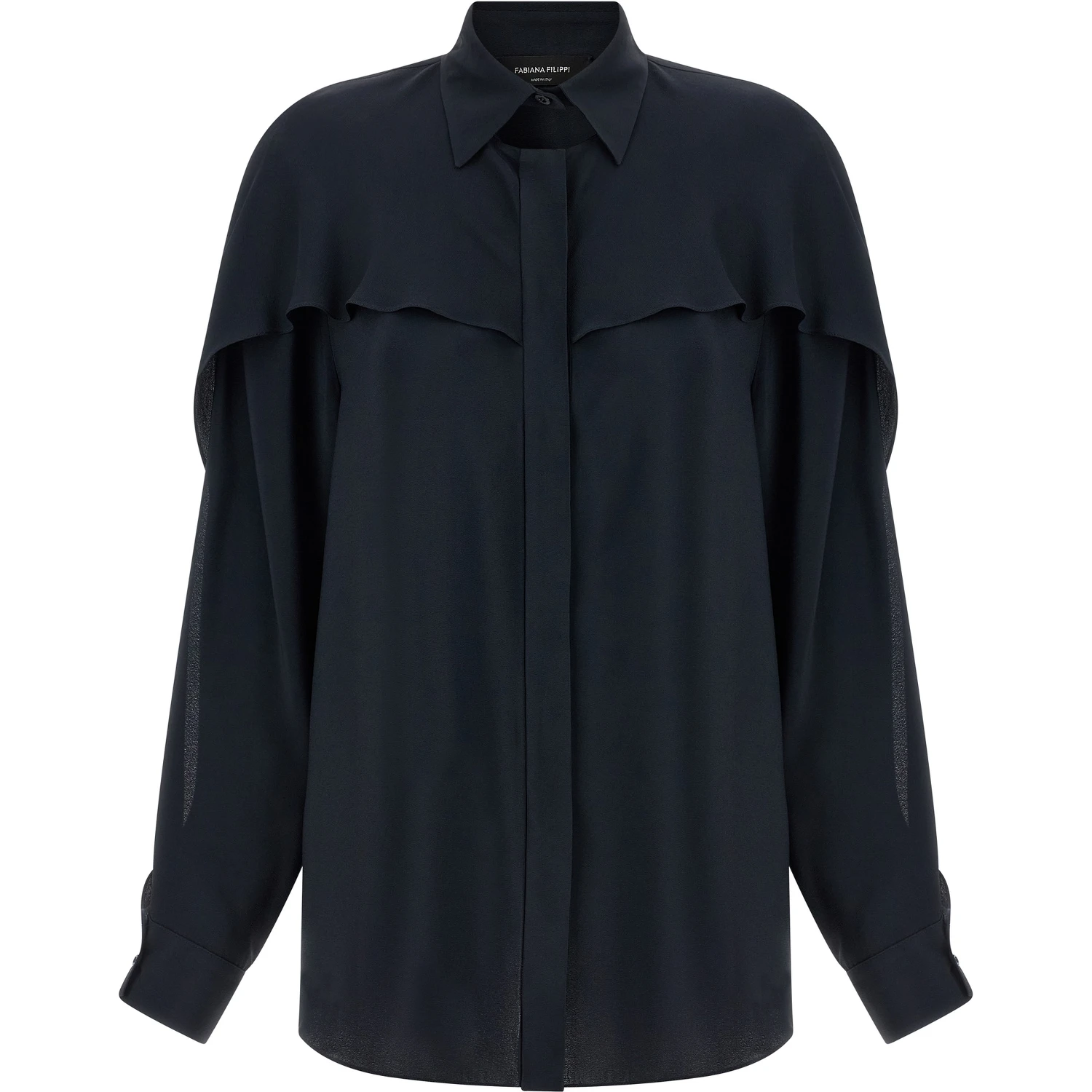 Blue Acetate Blouse