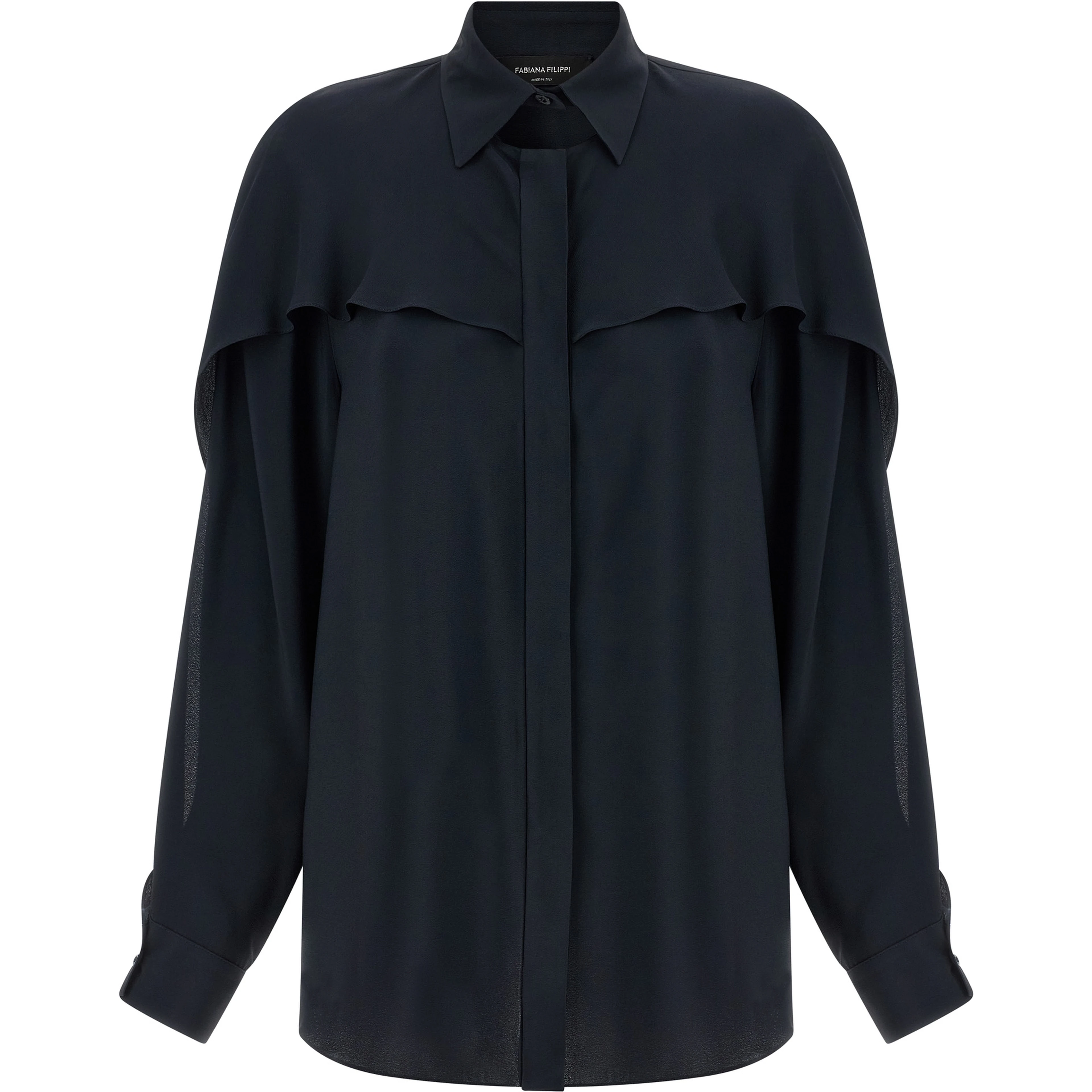 Blue Acetate Blouse