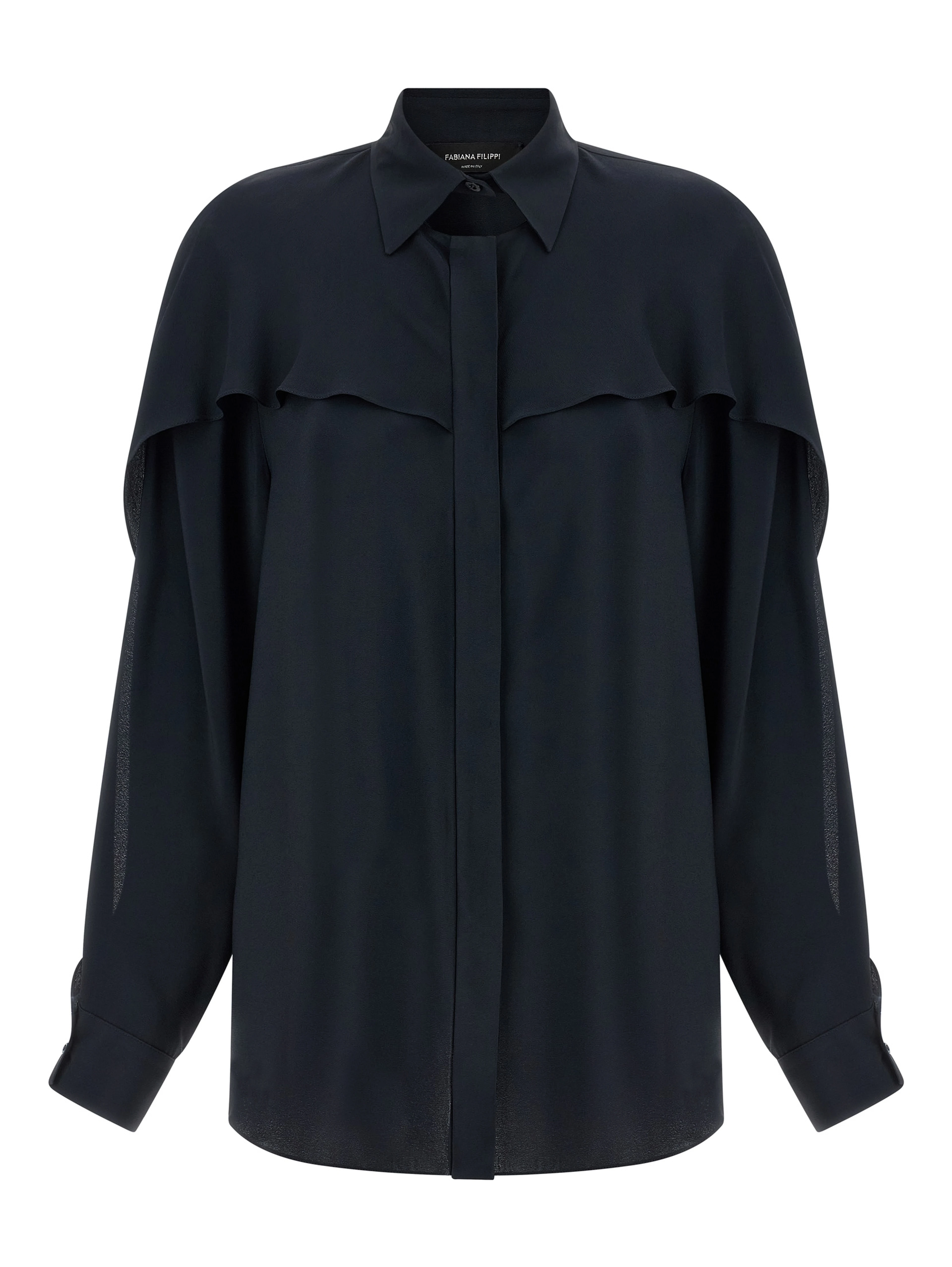 Blue Acetate Blouse