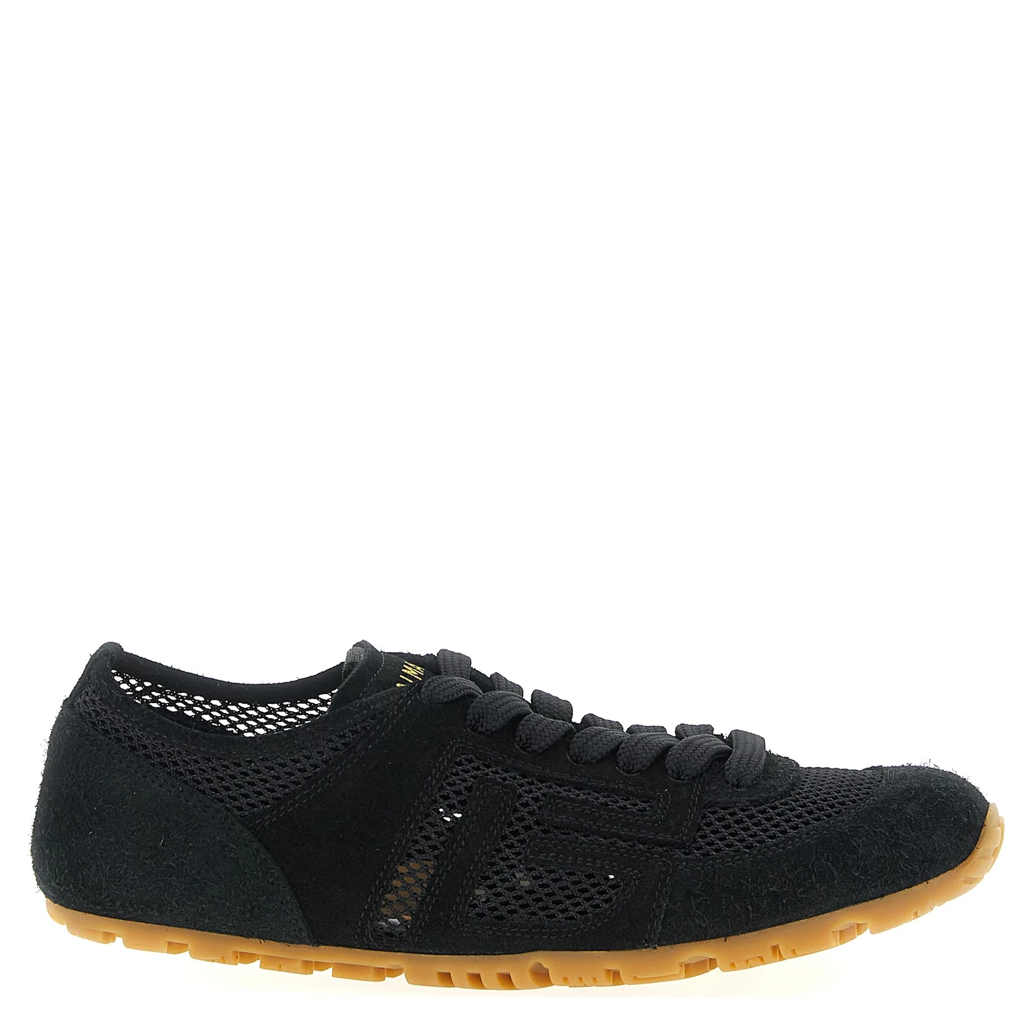 Black Calfskin Athletic Sneakers