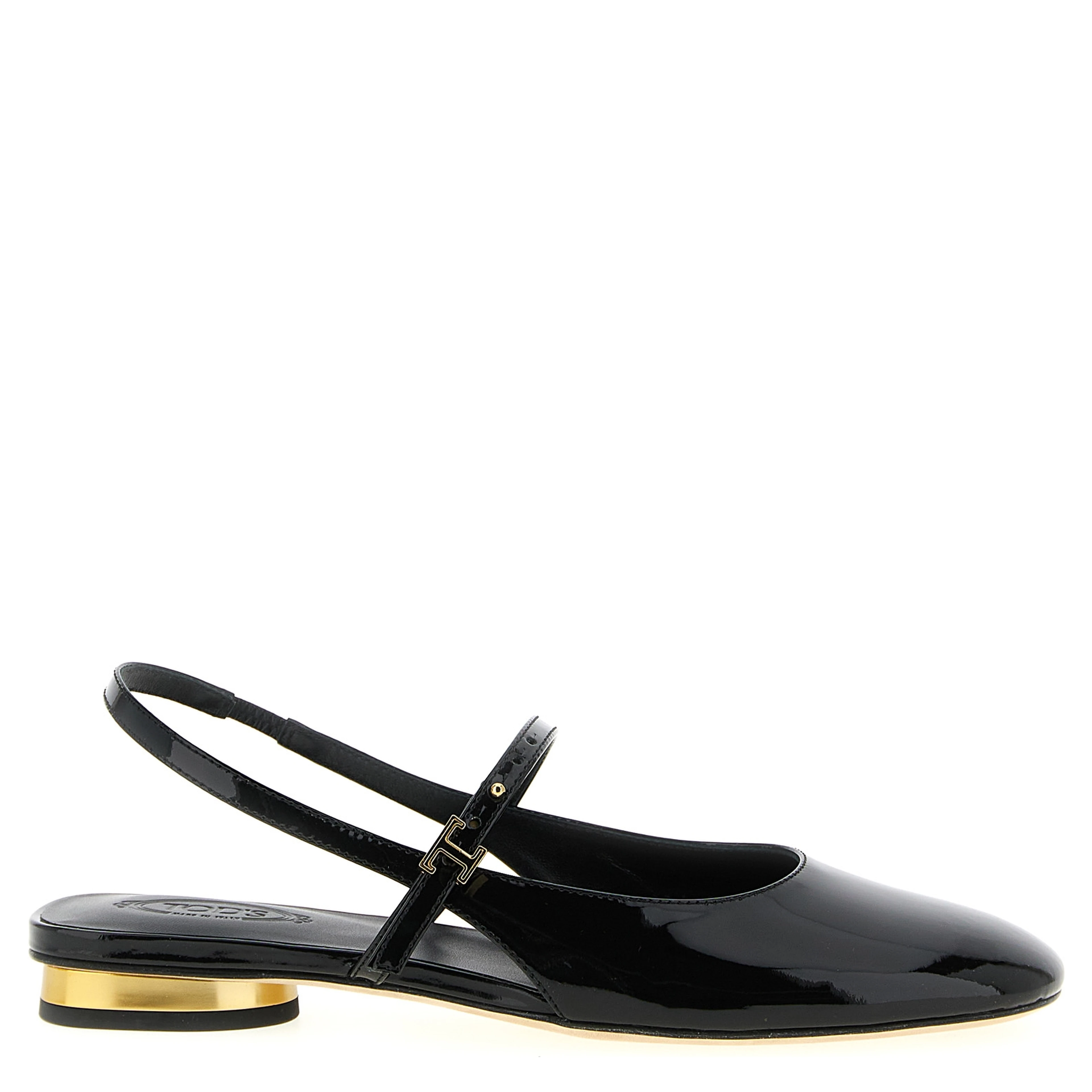 Black Calfskin Ballet Flats