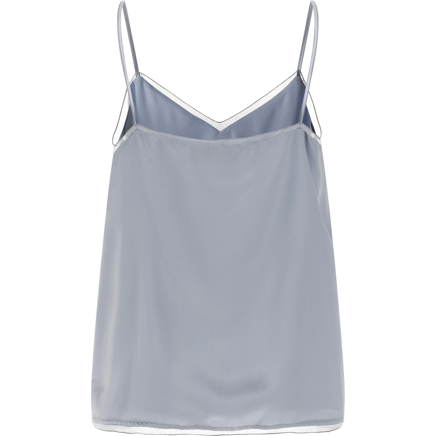 Blue Viscose Tank Tops