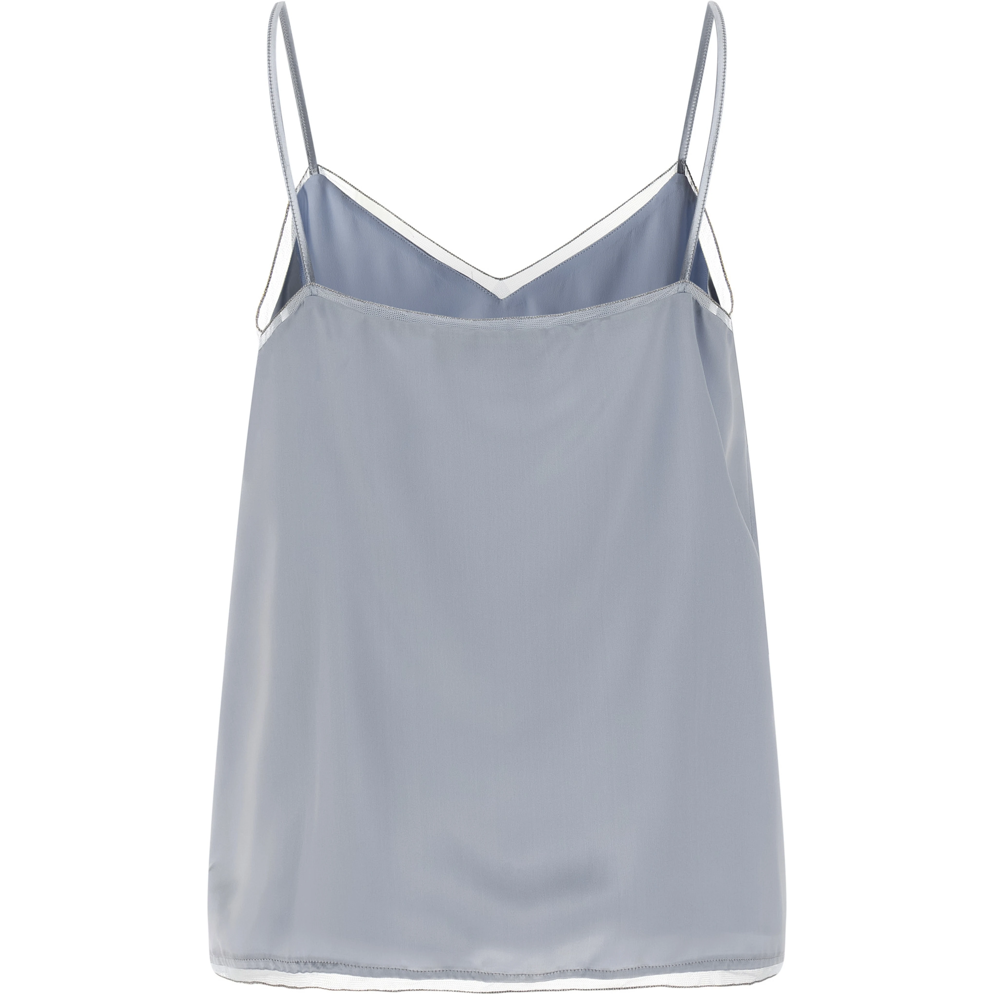 Blue Viscose Tank Tops