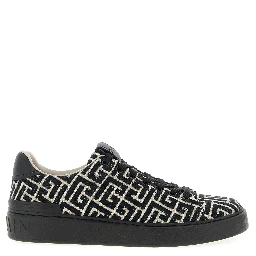 Black Cotton Sneakers