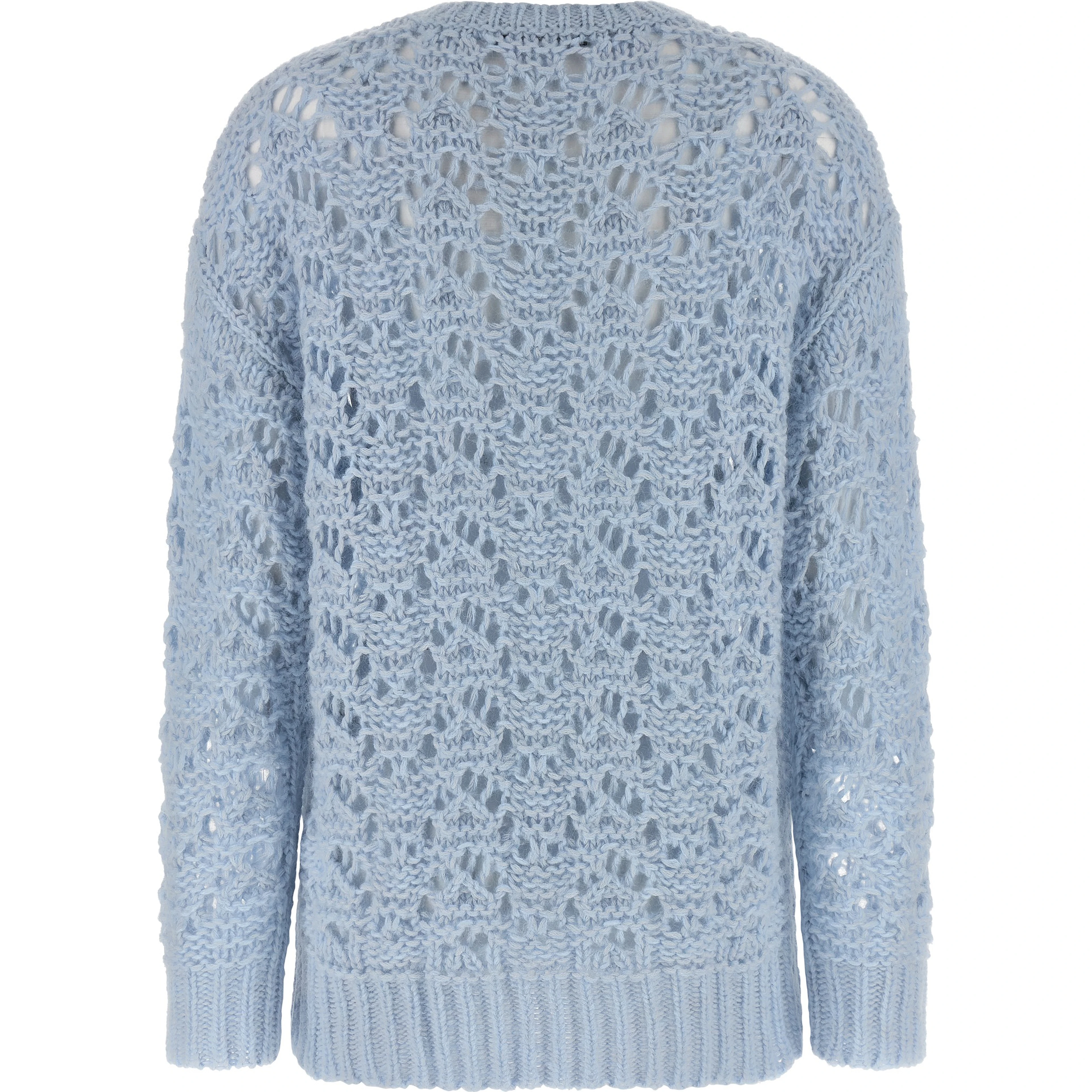 Blue Virgin Wool Cardigan