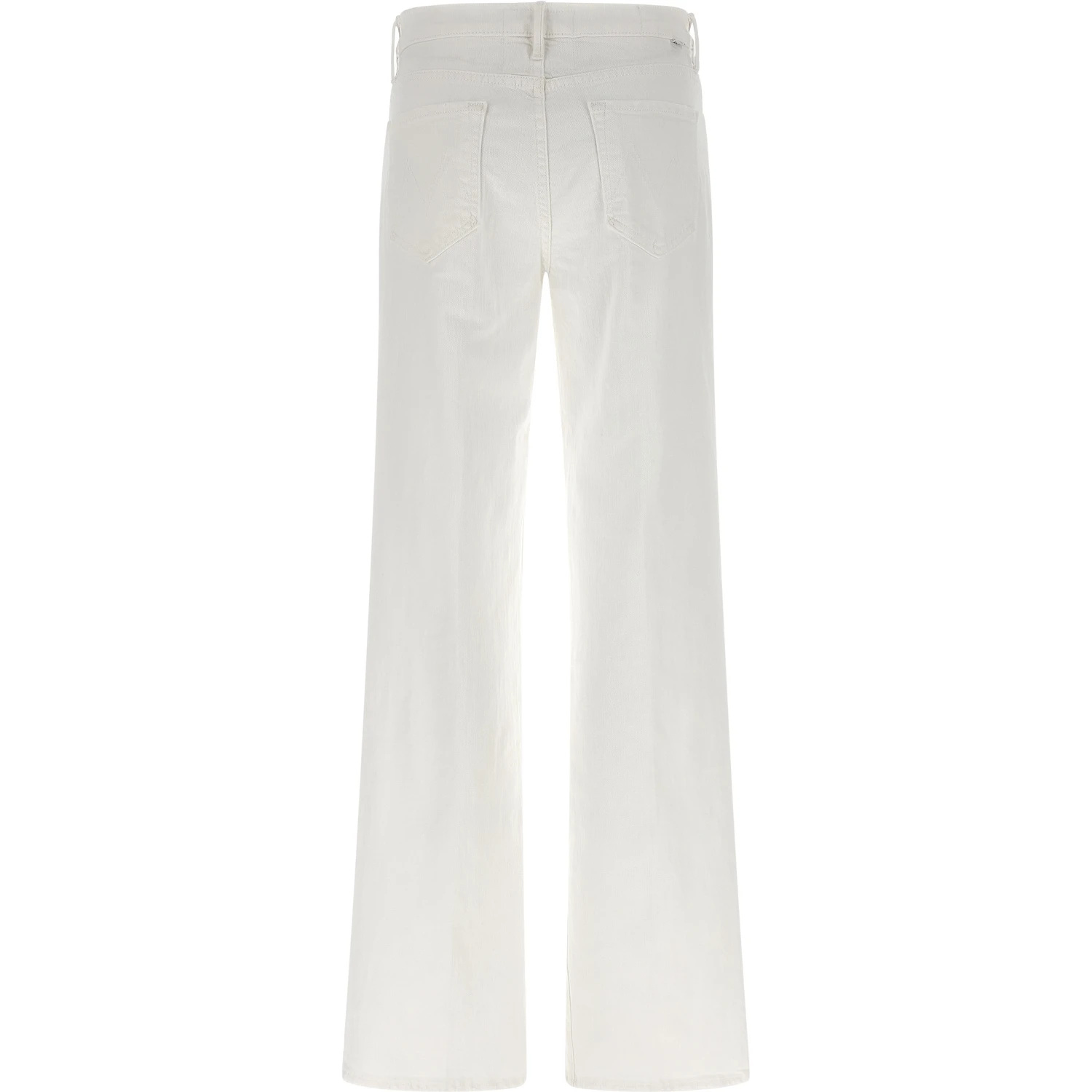 White Cotton Flared Jeans