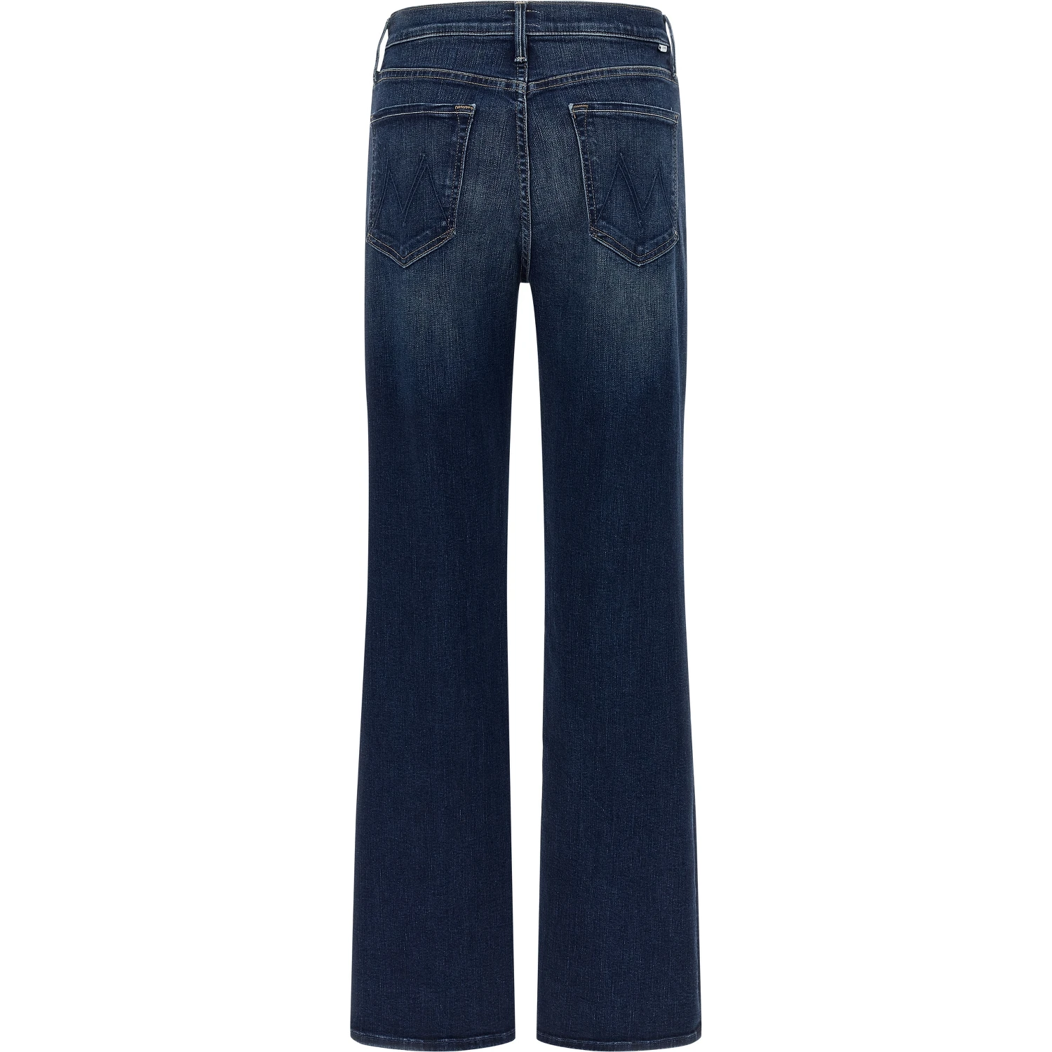 Blue Cotton Straight-Leg Jeans