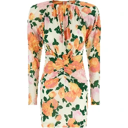 Multicolor Viscose Short Dress