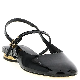 Black Calfskin Ballet Flats