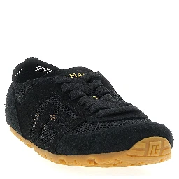 Black Calfskin Athletic Sneakers