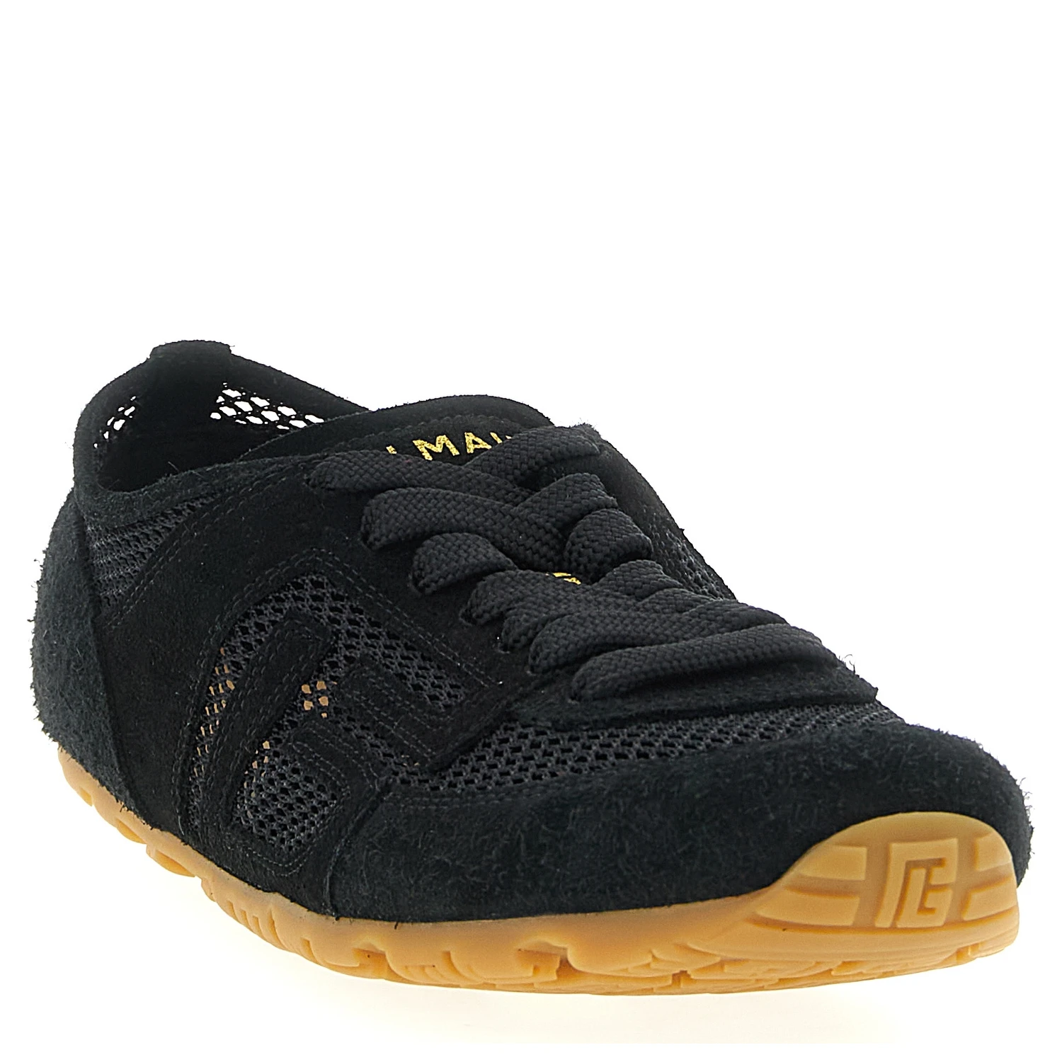 Black Calfskin Athletic Sneakers