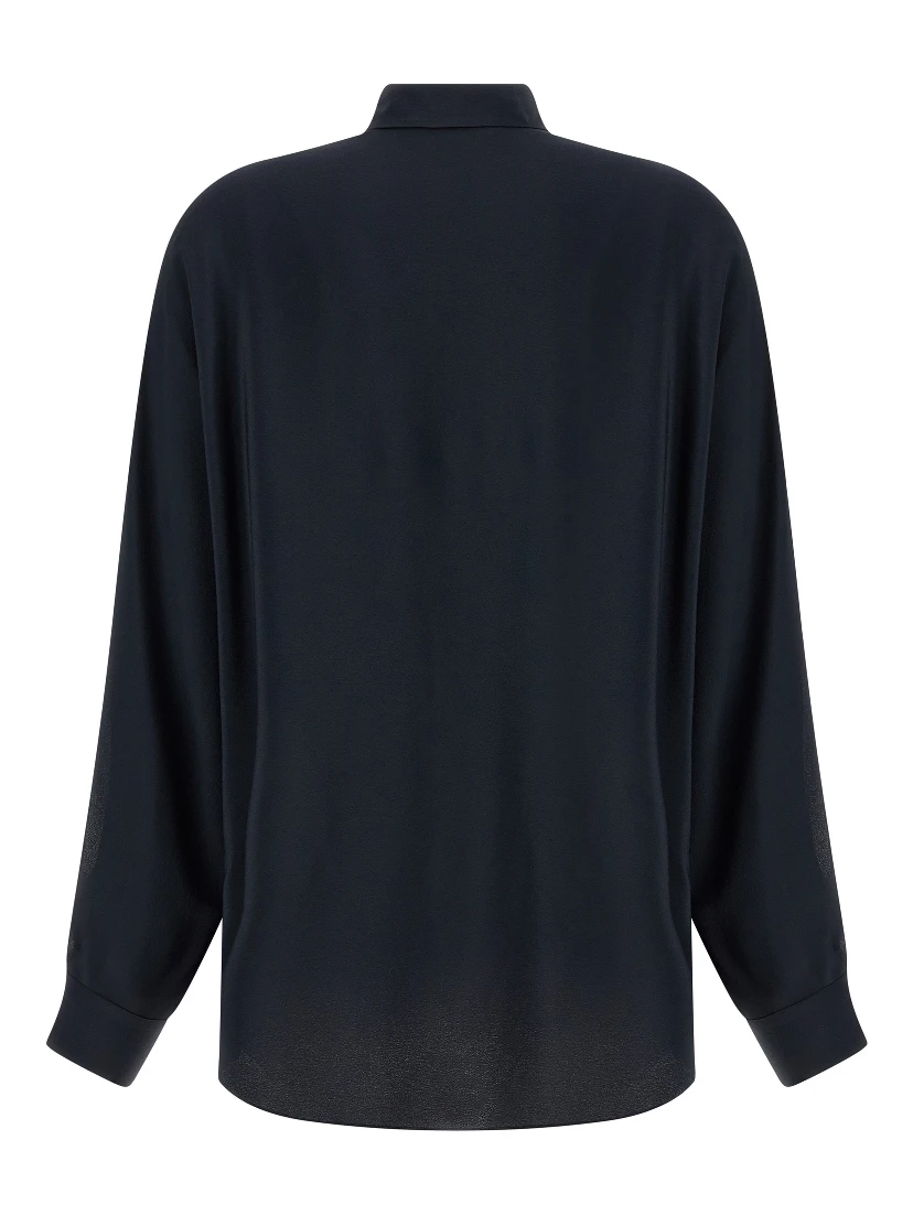 Blue Acetate Blouse