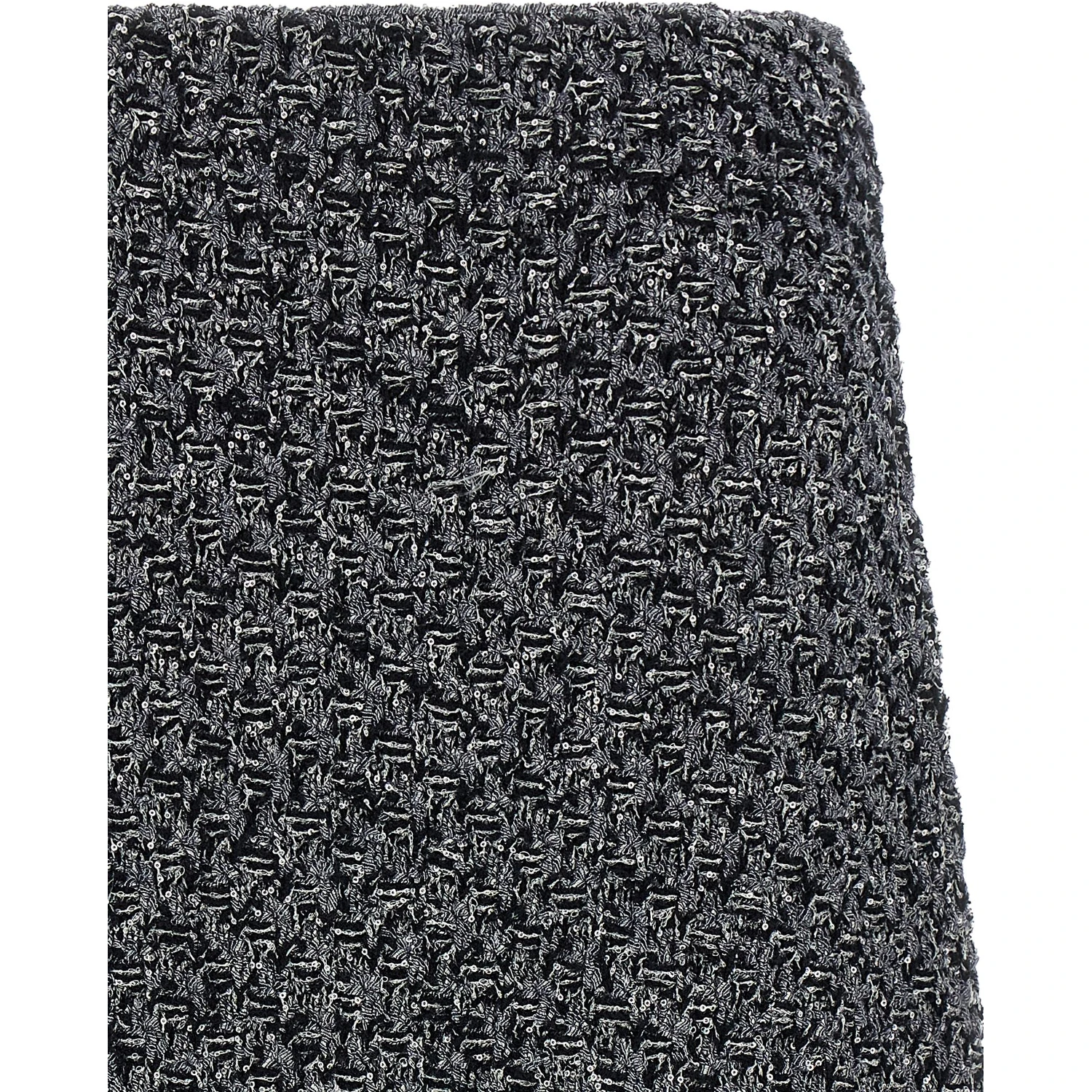 Blue Cotton Midi Skirt