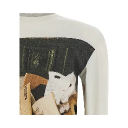 White Polyamide Cardigan