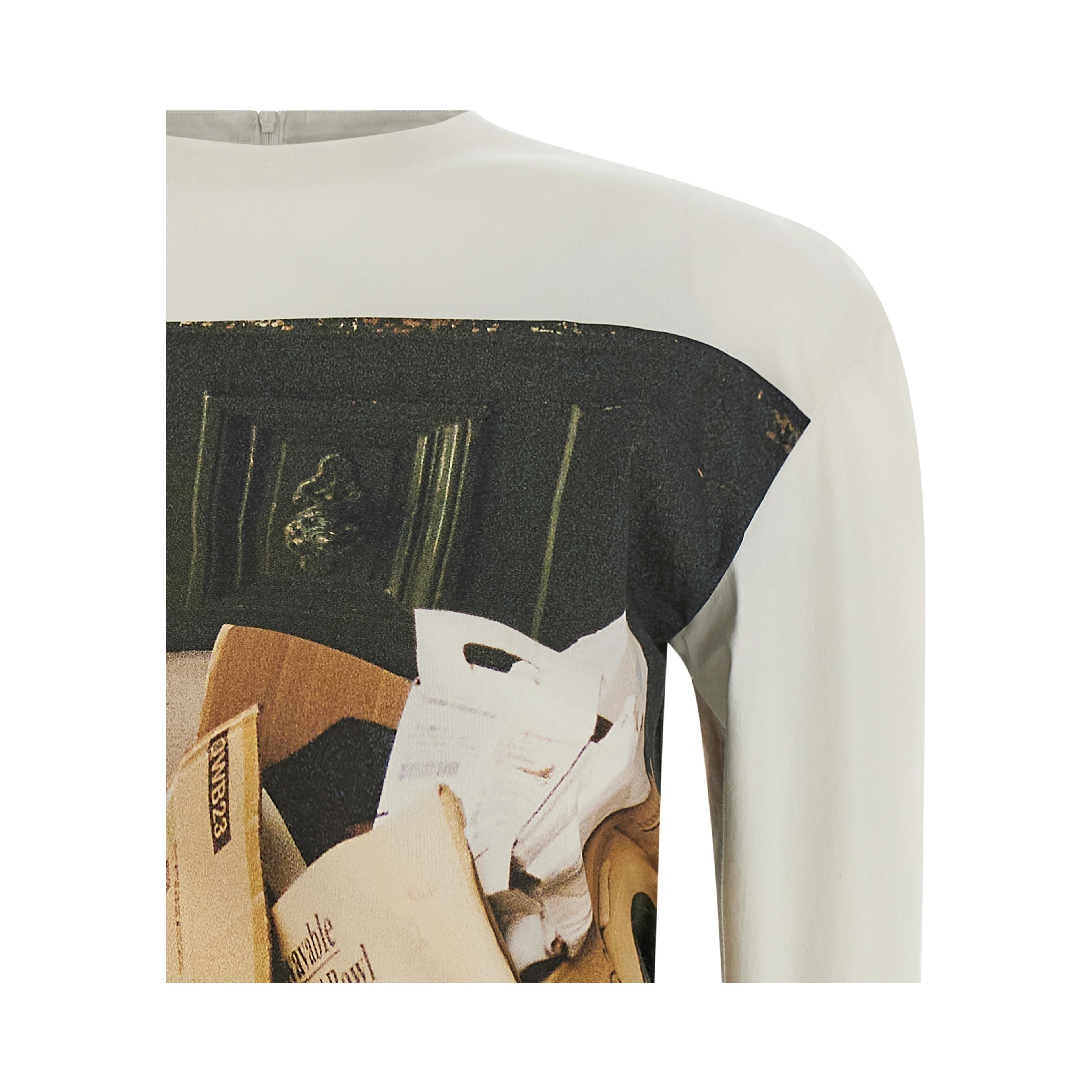 White Polyamide Cardigan
