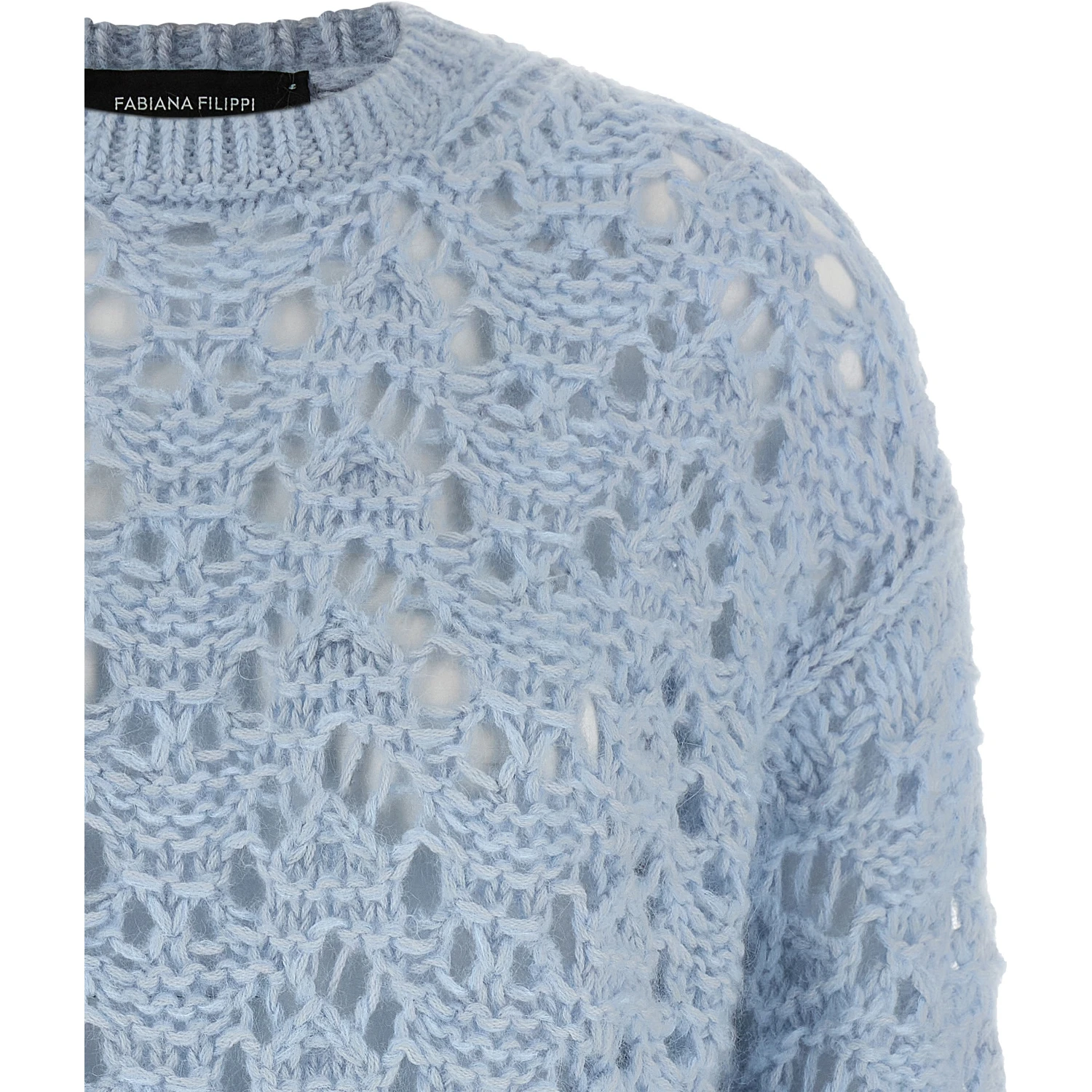 Blue Virgin Wool Cardigan