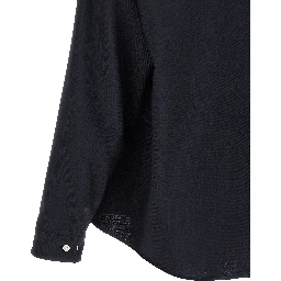 Blue Virgin Wool Blouse