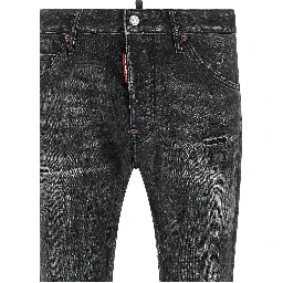 Black Cotton Jeans Denim
