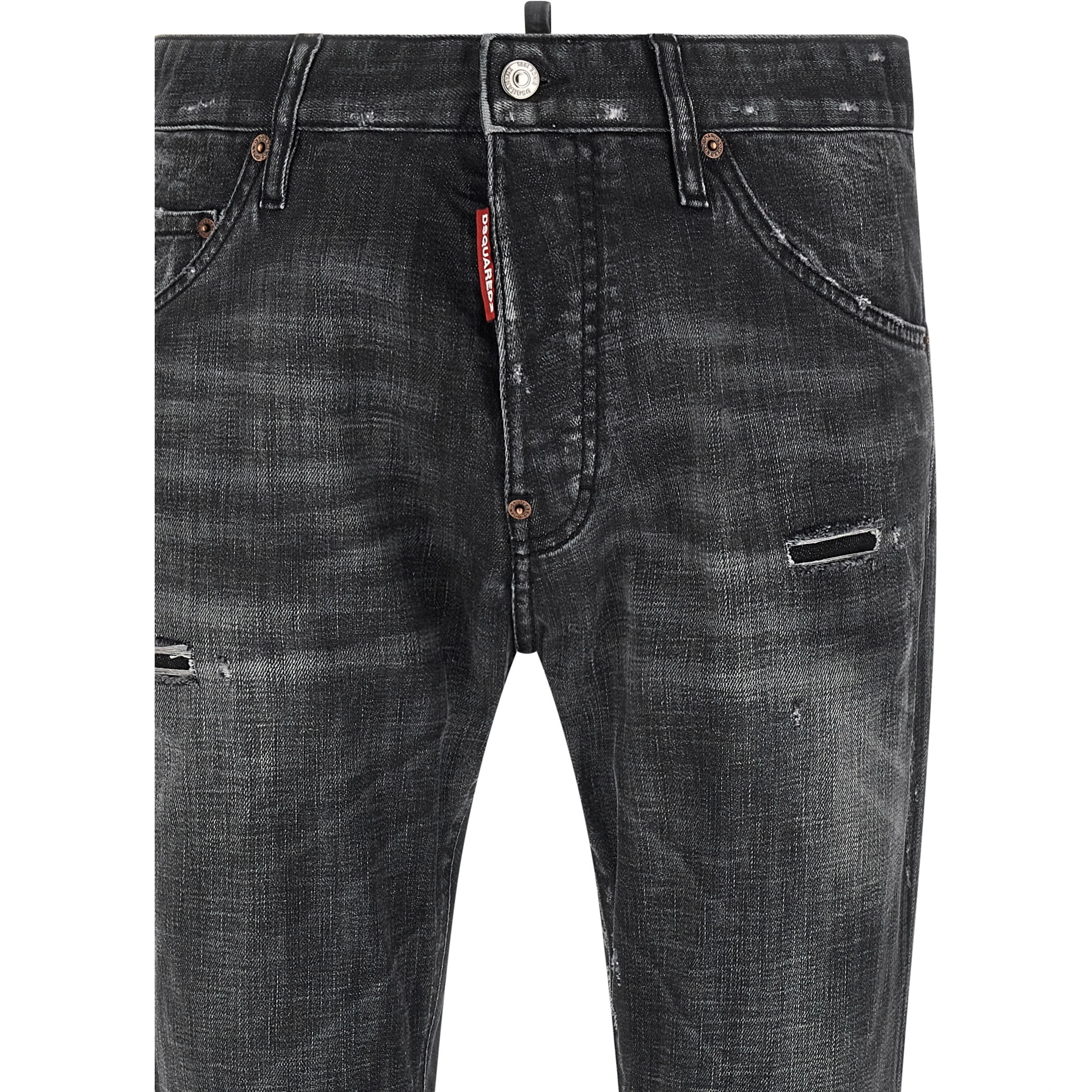 Black Cotton Jeans Denim