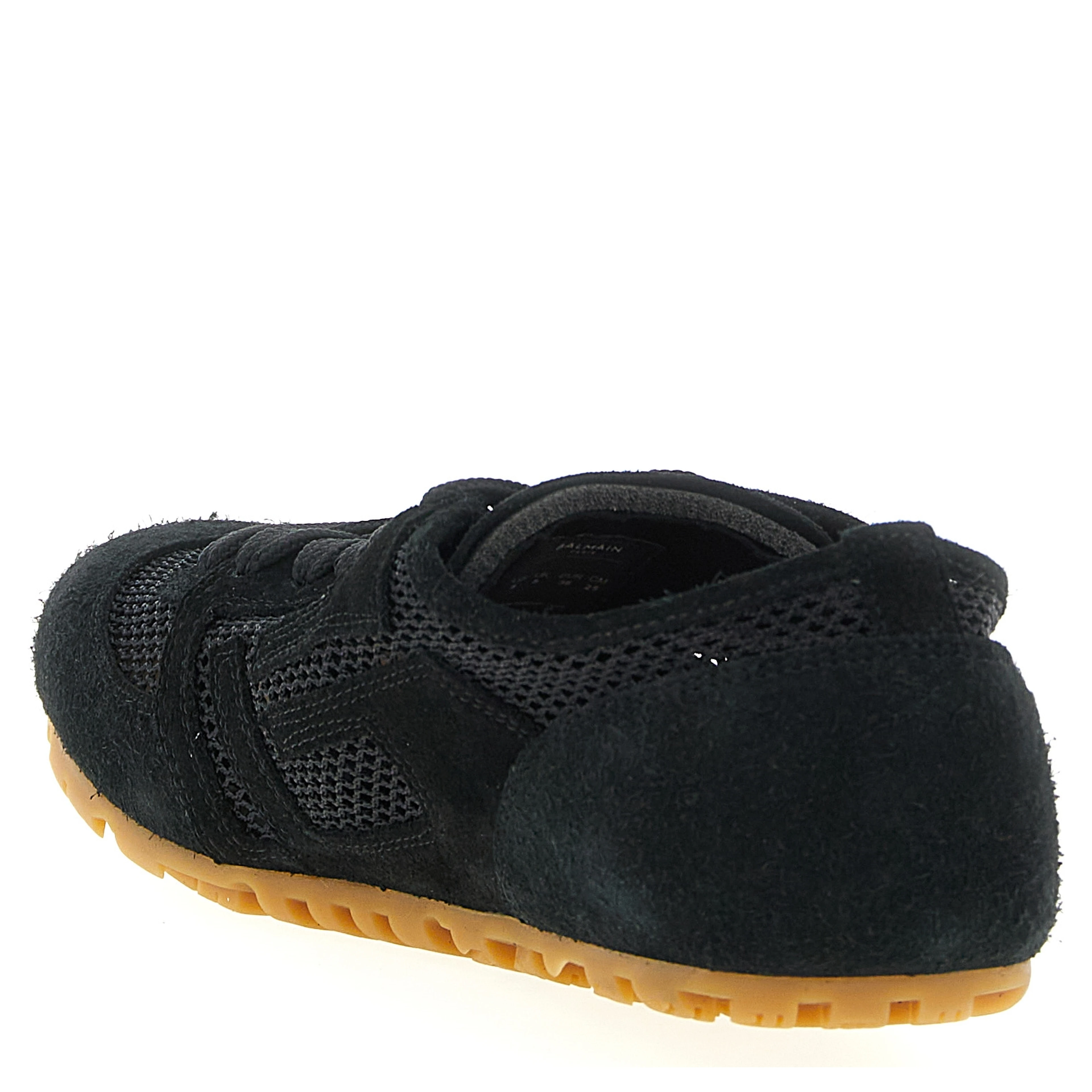 Black Calfskin Athletic Sneakers