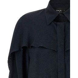 Blue Acetate Blouse