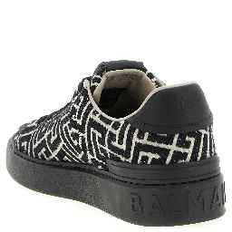 Black Cotton Sneakers