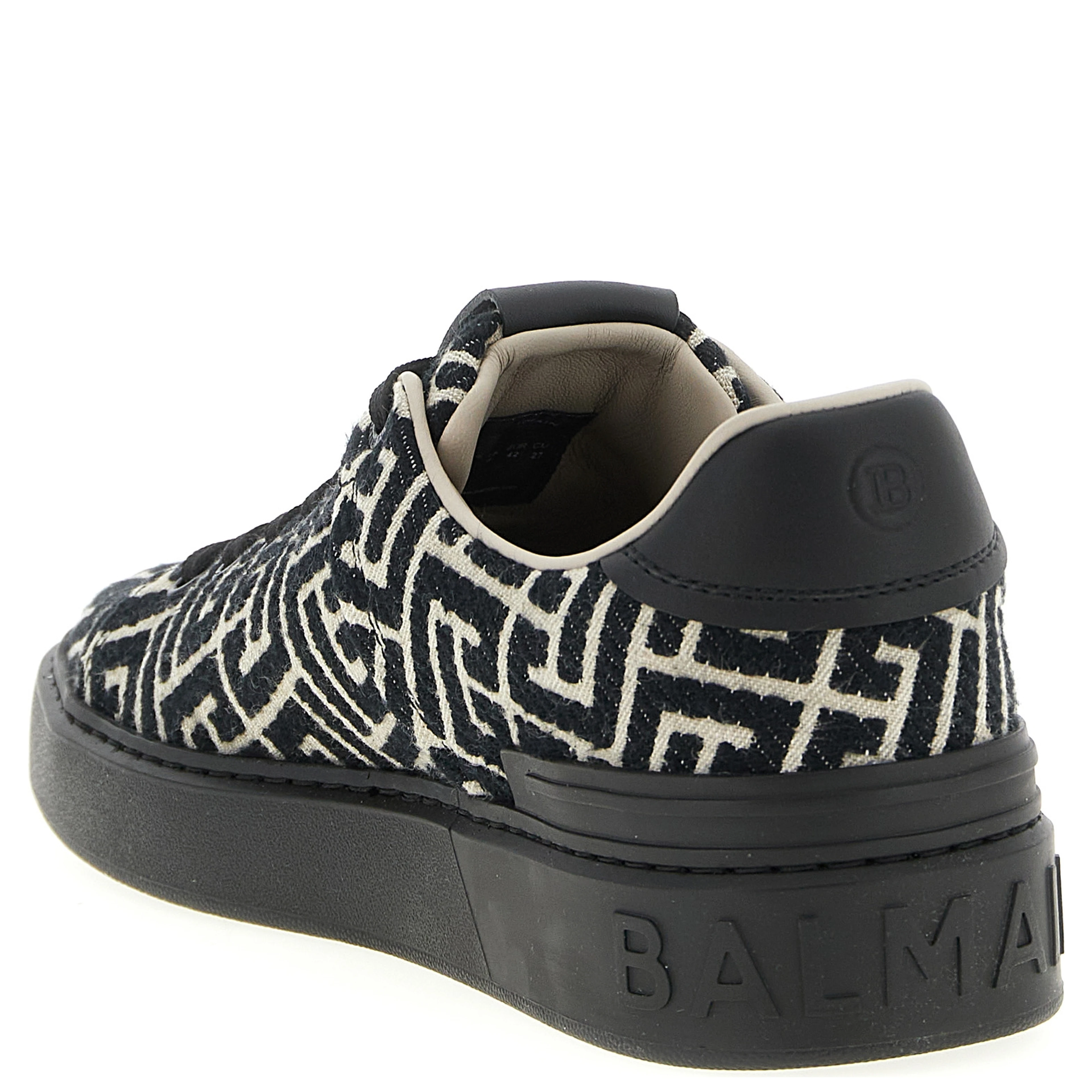 Black Cotton Sneakers