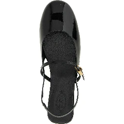 Black Calfskin Ballet Flats