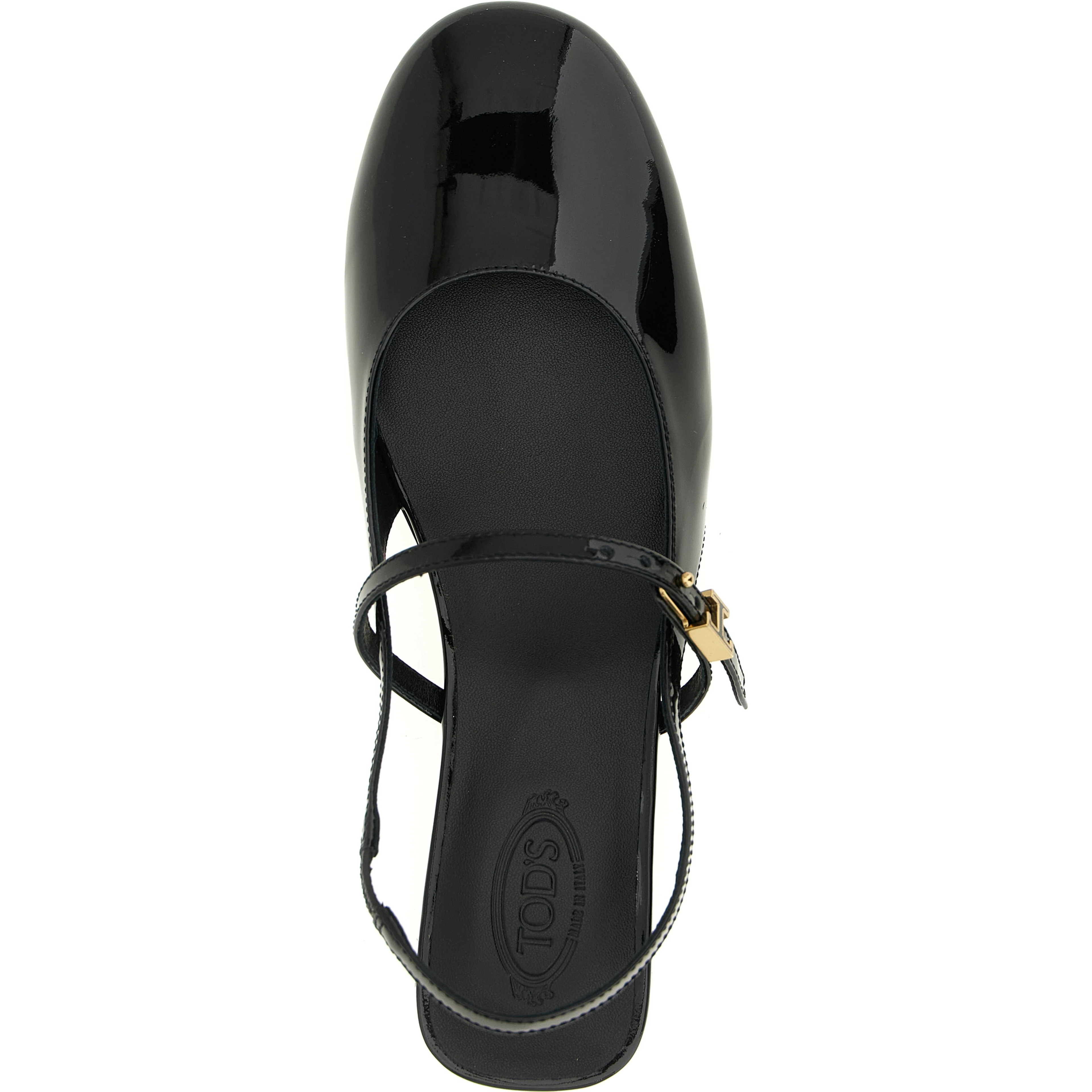 Black Calfskin Ballet Flats