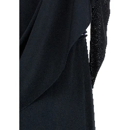 Blue Viscose Midi Dress