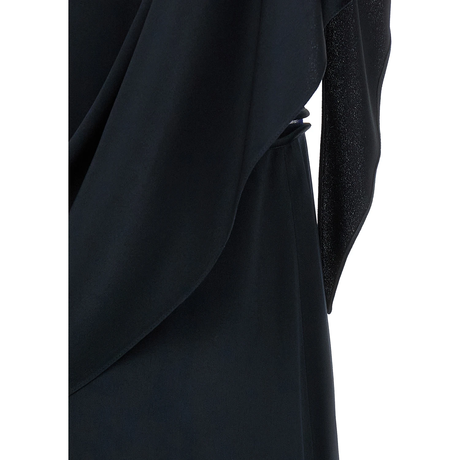 Blue Viscose Midi Dress