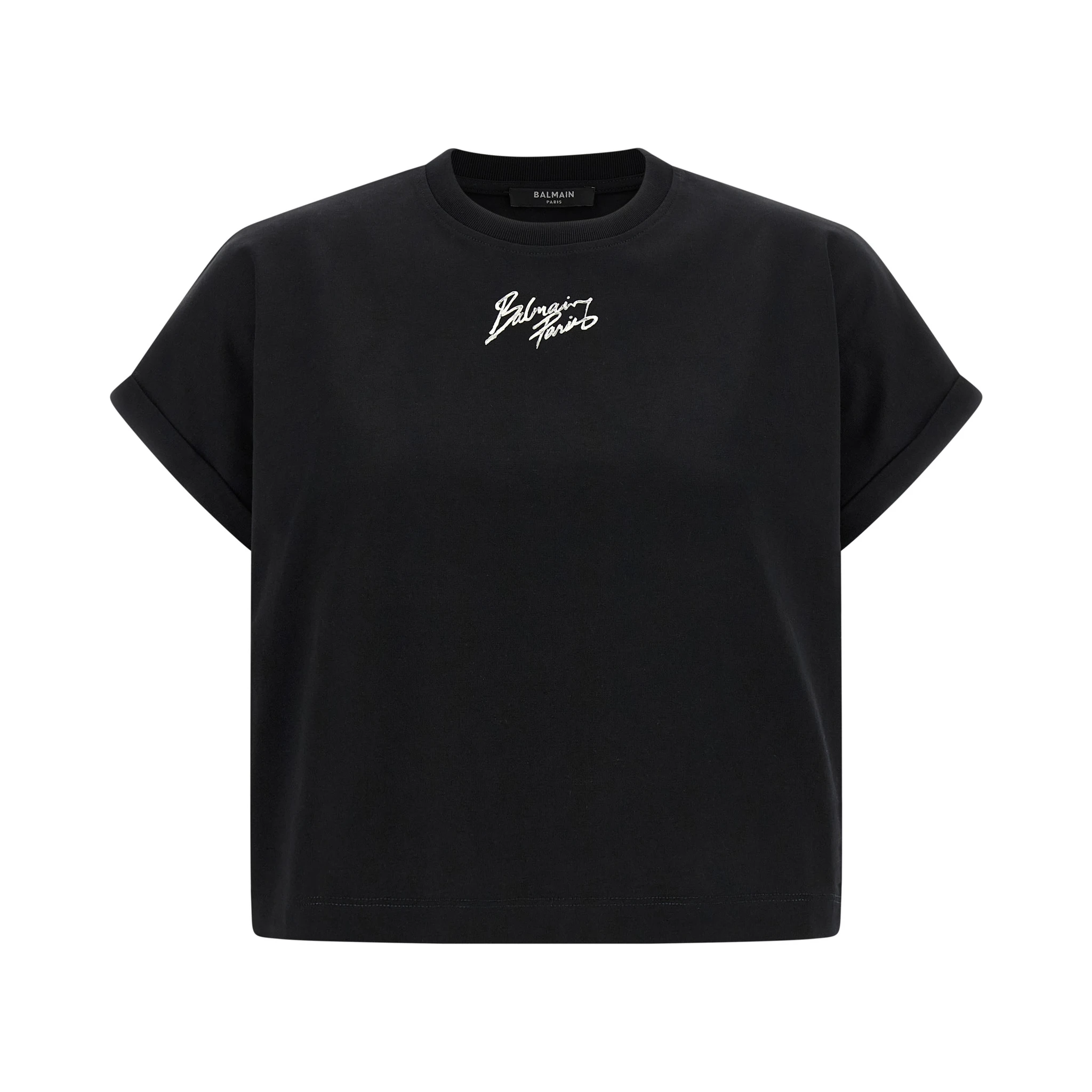 Black Cotton T-Shirt