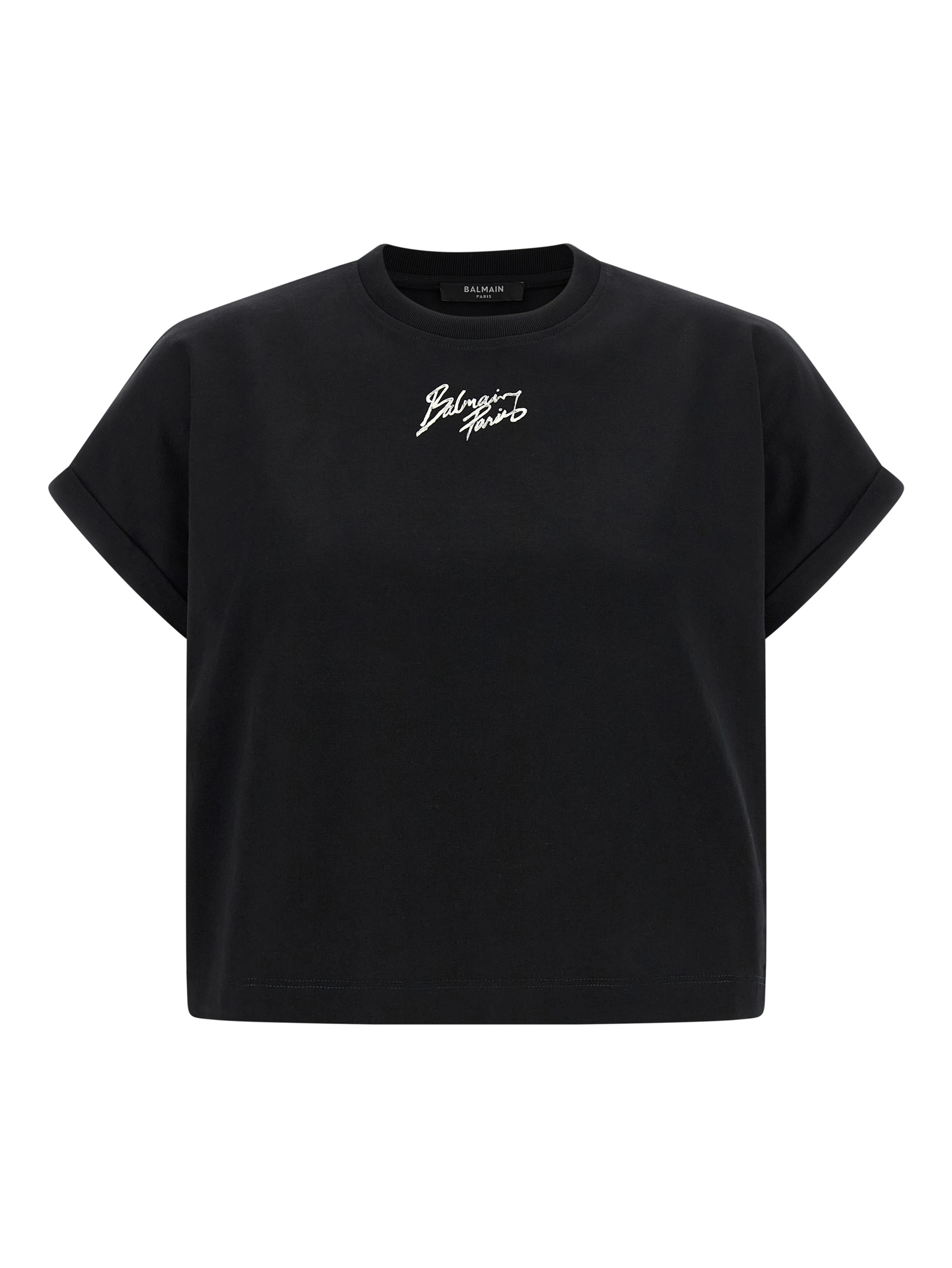 Black Cotton T-Shirt