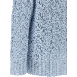 Blue Virgin Wool Cardigan