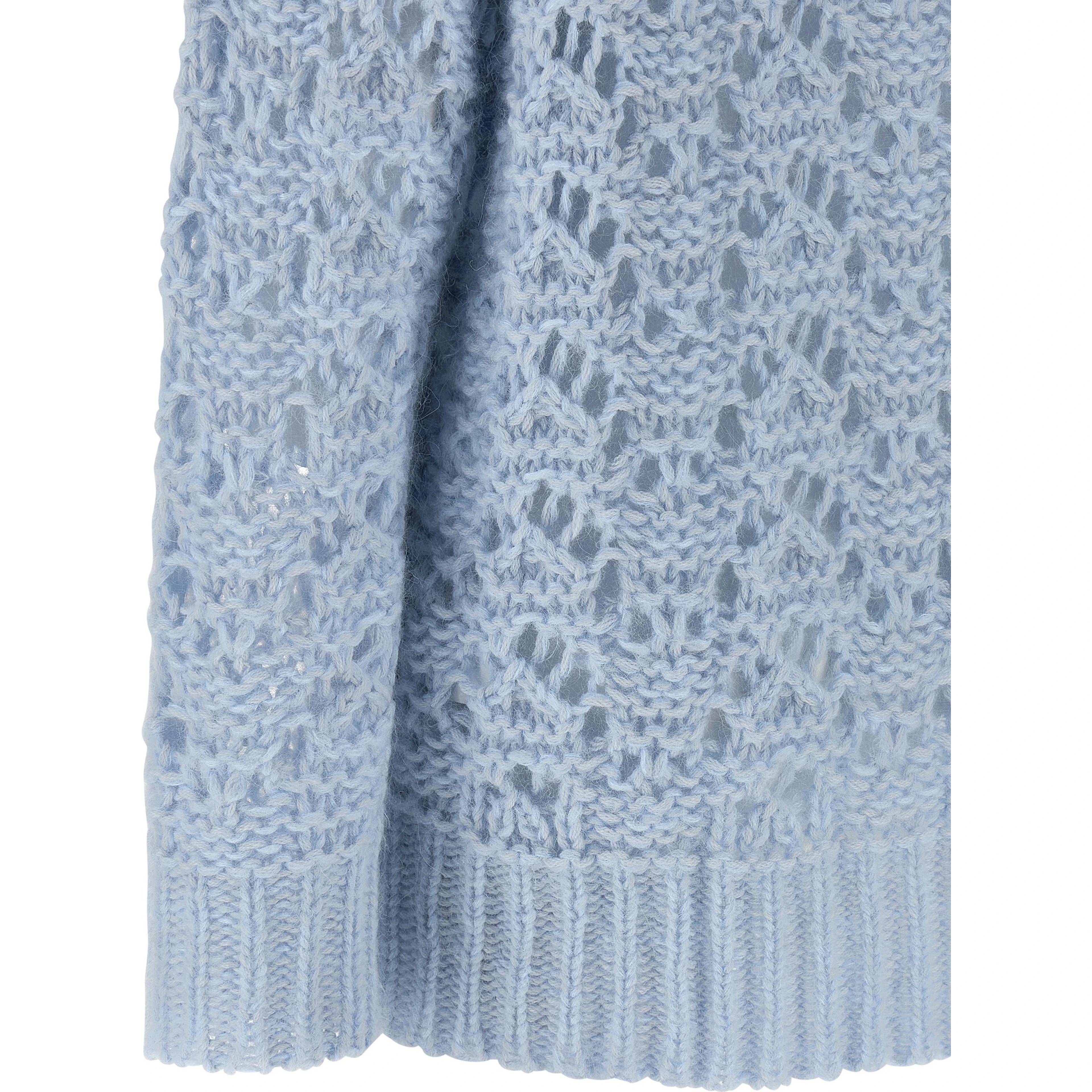 Blue Virgin Wool Cardigan