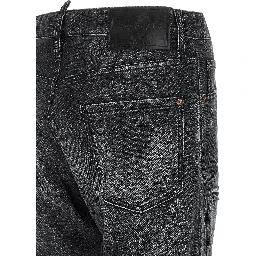 Black Cotton Jeans Denim