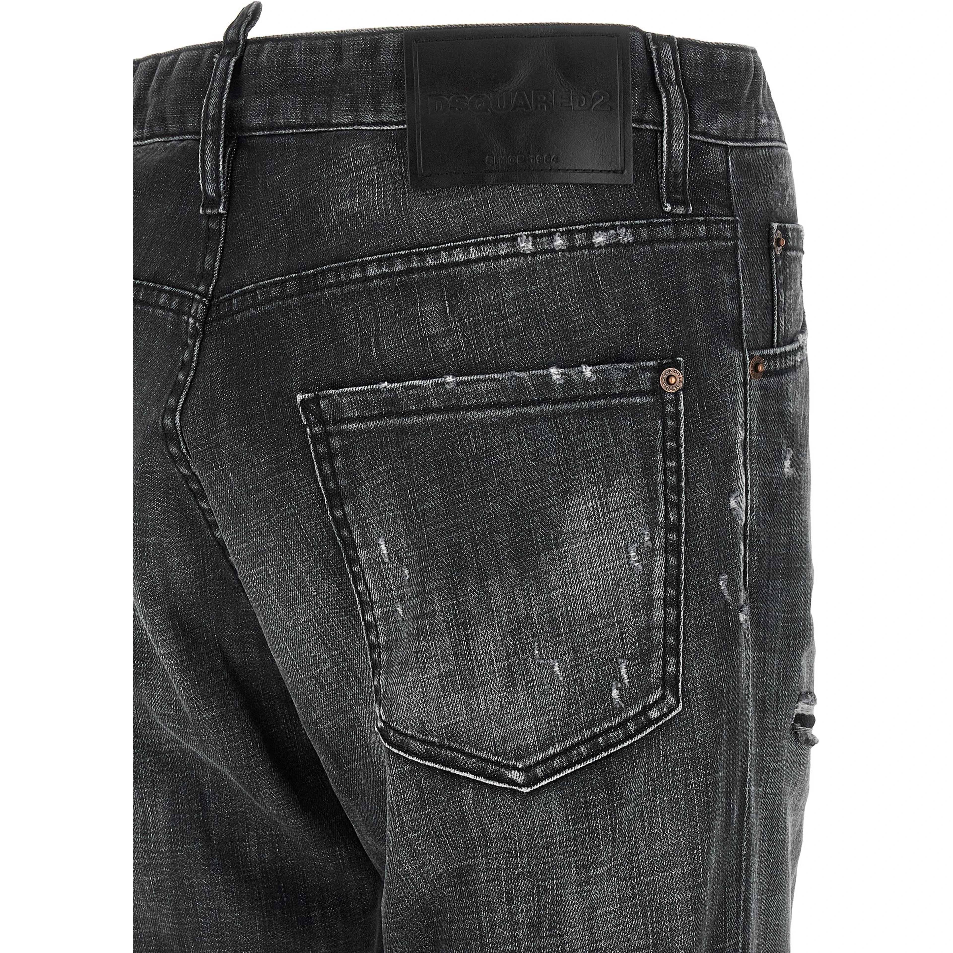 Black Cotton Jeans Denim