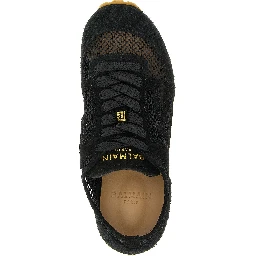 Black Calfskin Athletic Sneakers