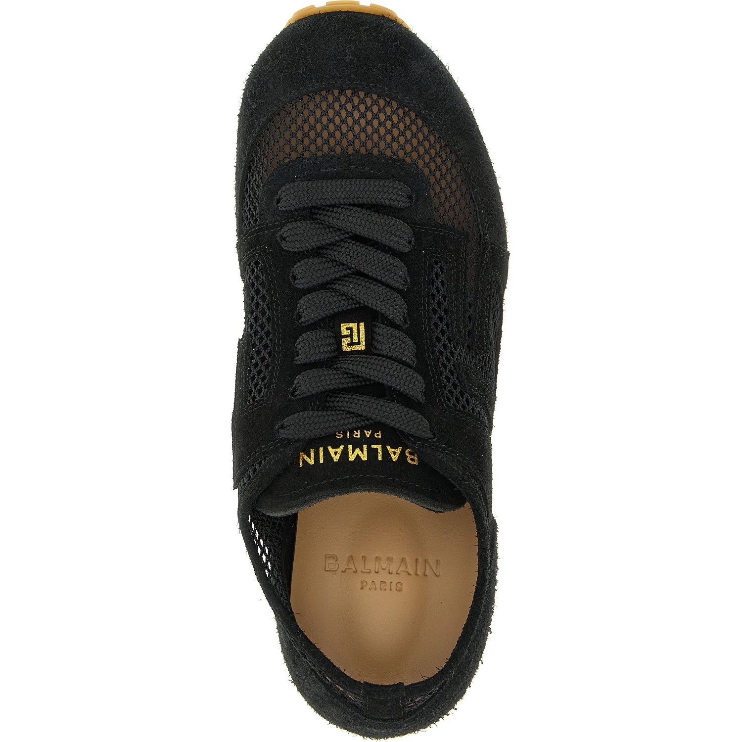 Black Calfskin Athletic Sneakers