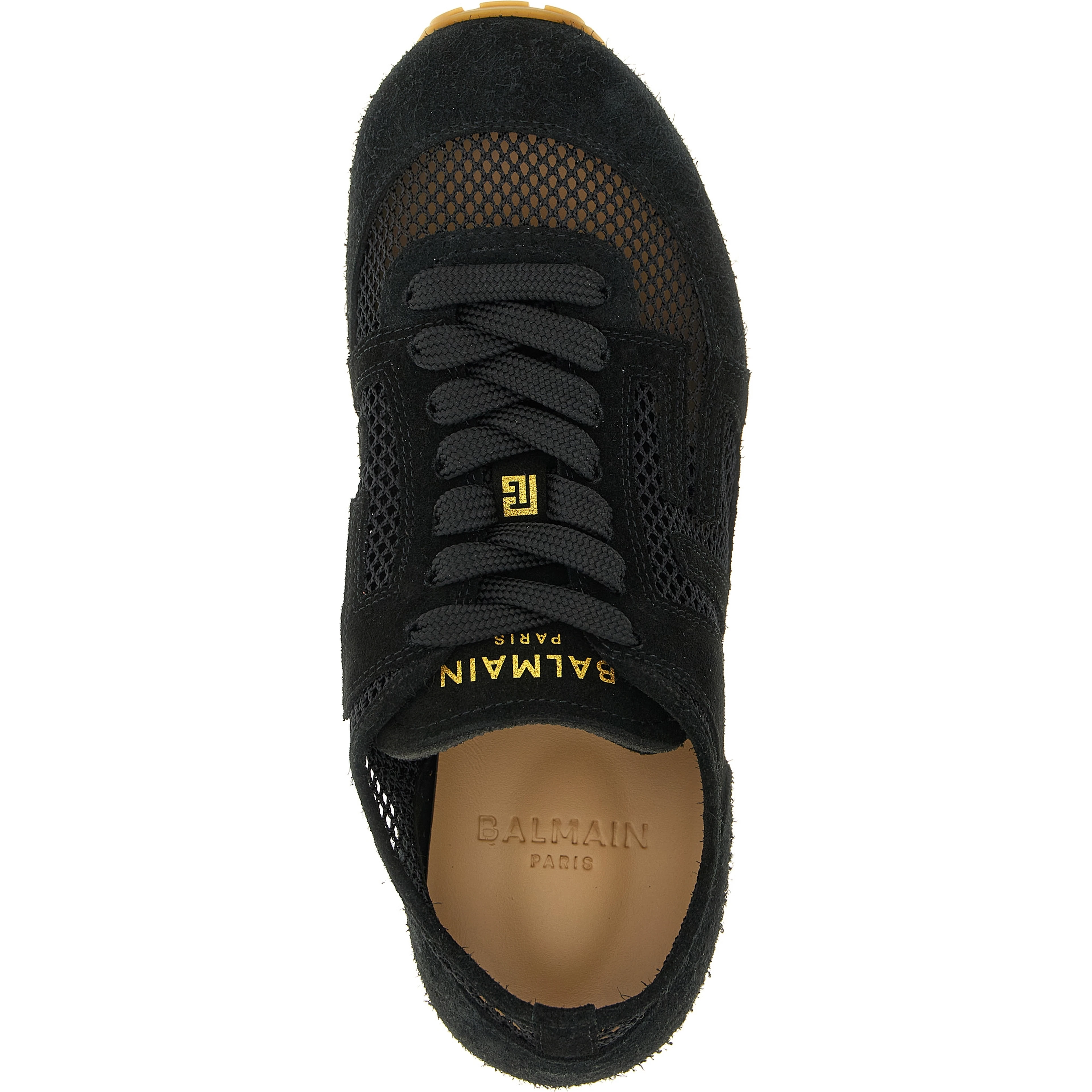 Black Calfskin Athletic Sneakers