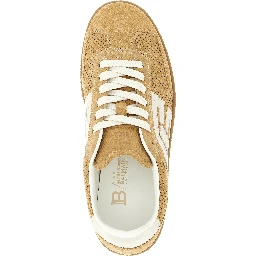 Beige Calfskin Low Top Sneakers